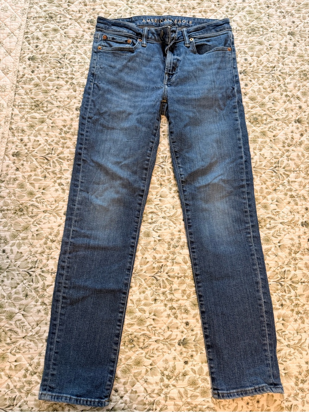 American Eagle Outfitters Women's Blue Skinny Jeans - Classic Wash
